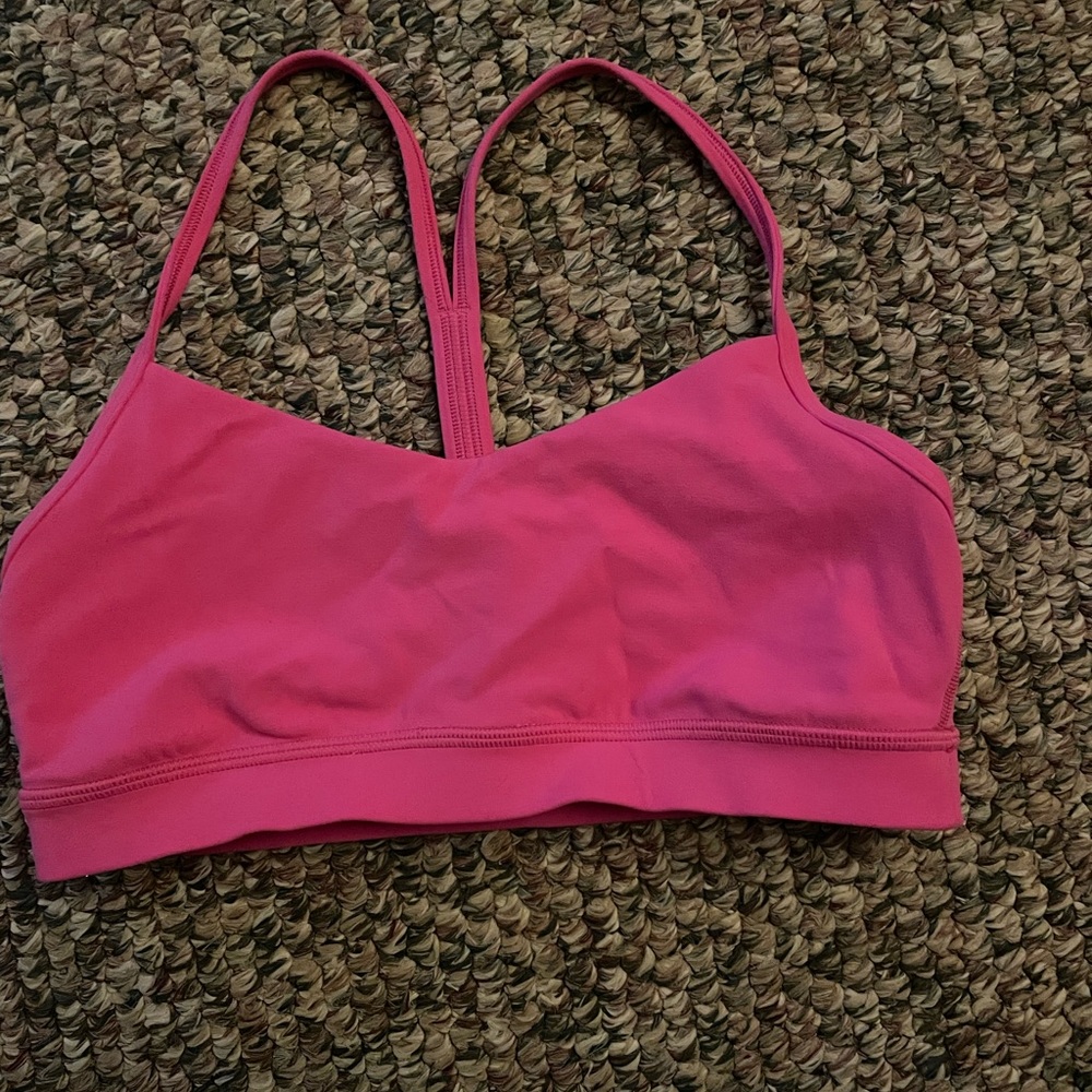 Lululemon sports bra pink size 8